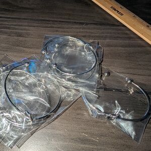 ♥️Silvertone Knotted Bracelet Cuff Lot Of 8 Party Favors, Resale Brand New